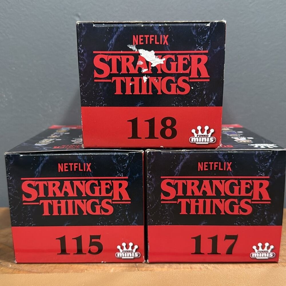 Netflix Stranger Things Funko Minis Eleven Dustin Hopper vinyl figure new in box - Picture 9 of 10